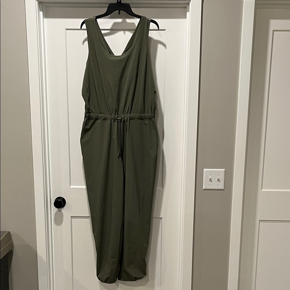 Mondetta Performance Luxury Olive Jumpsuit